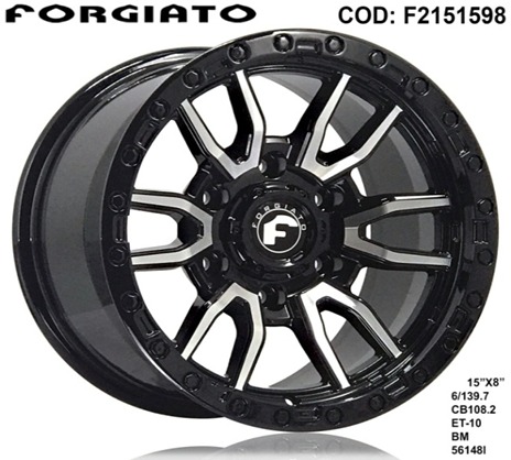 AROS # 15X8 6X139.7 ET-10 BM 56148I